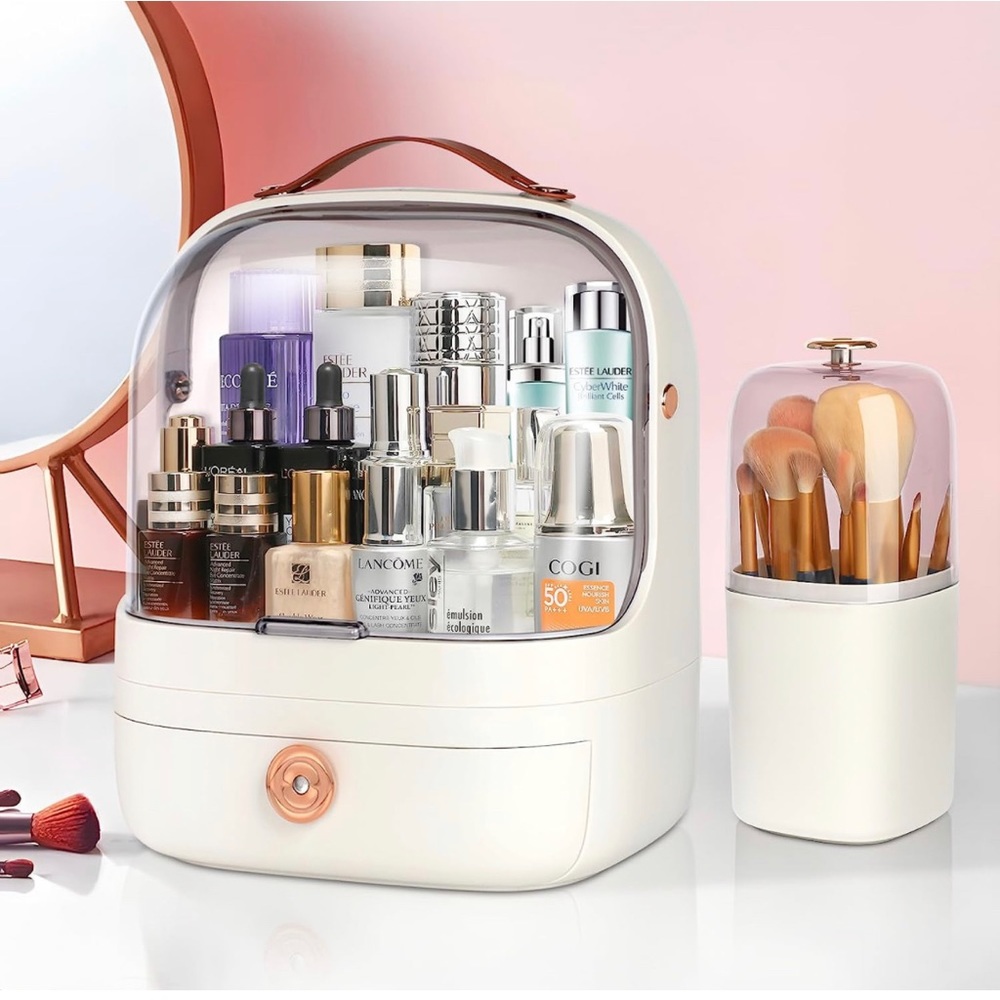 Make Up Organizers and Storage, Skincare Organizers with Brush Holder